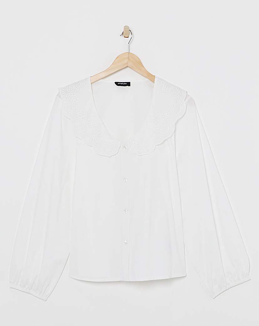 Simply Be Collared Poplin Shirt