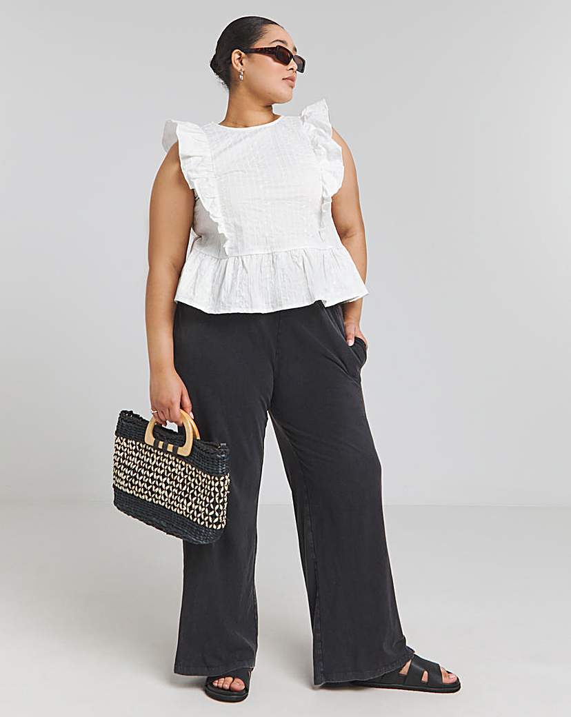 Broderie Ruffle Blouse