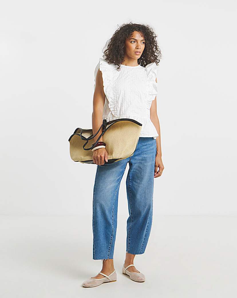 Broderie Ruffle Blouse