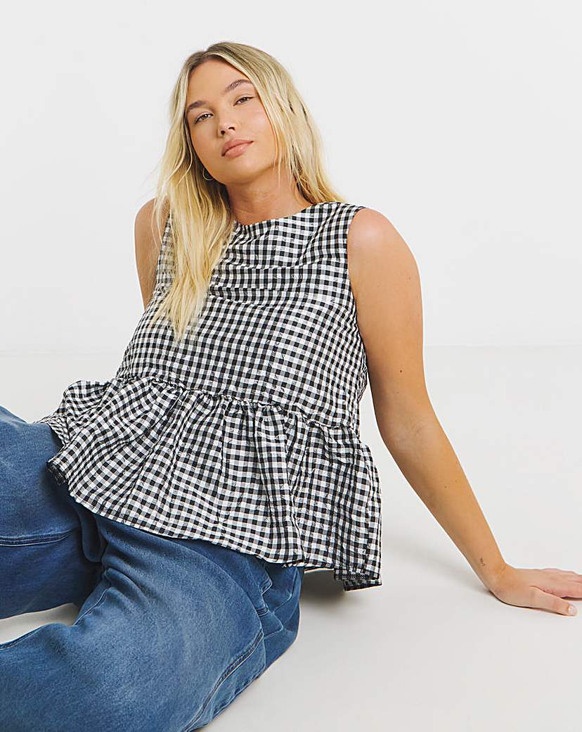 Gingham Check Vest