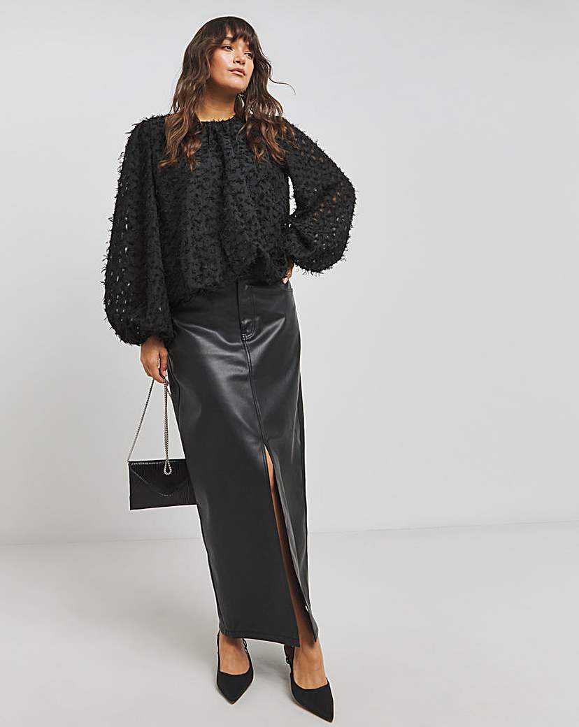 Textured Fluffy Blouse