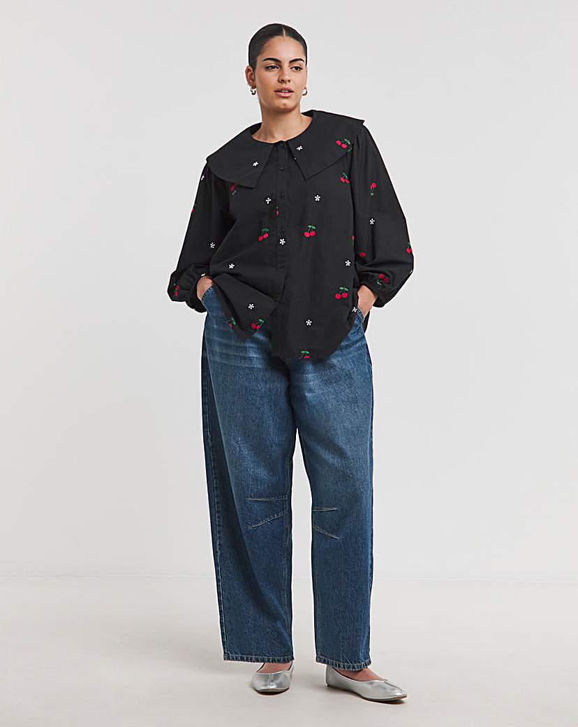 Embroidered Cherry Blouse