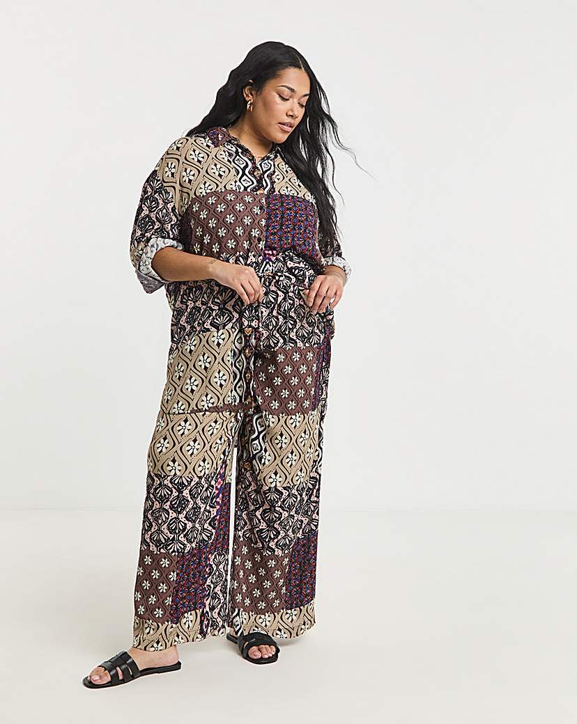 Patchwork Crinkle Shirt