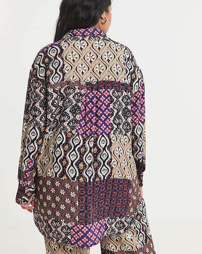 Patchwork Crinkle Shirt