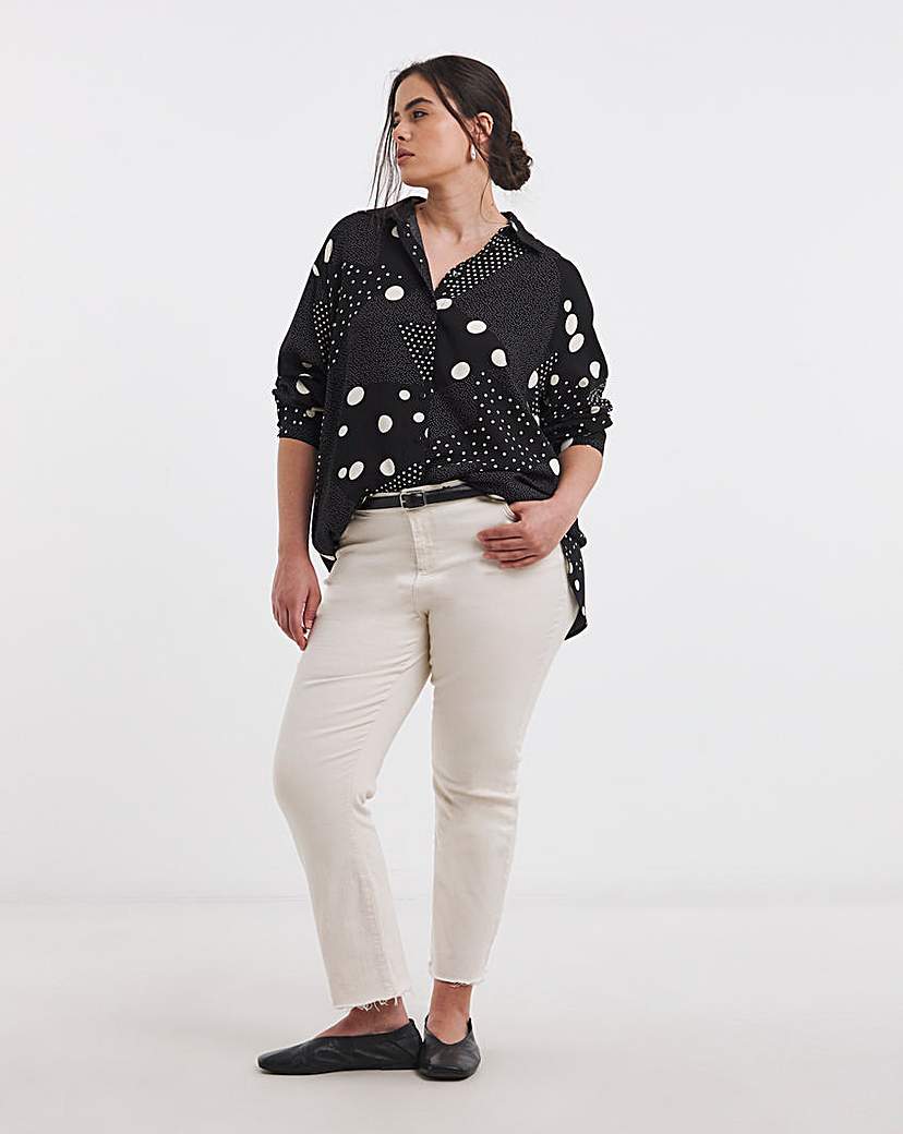 Mono Spot Long Sleeve Relaxed Shirt