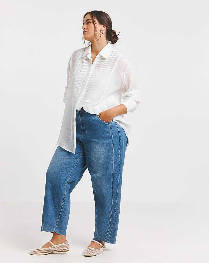 White Pintuck Tuxedo Shirt