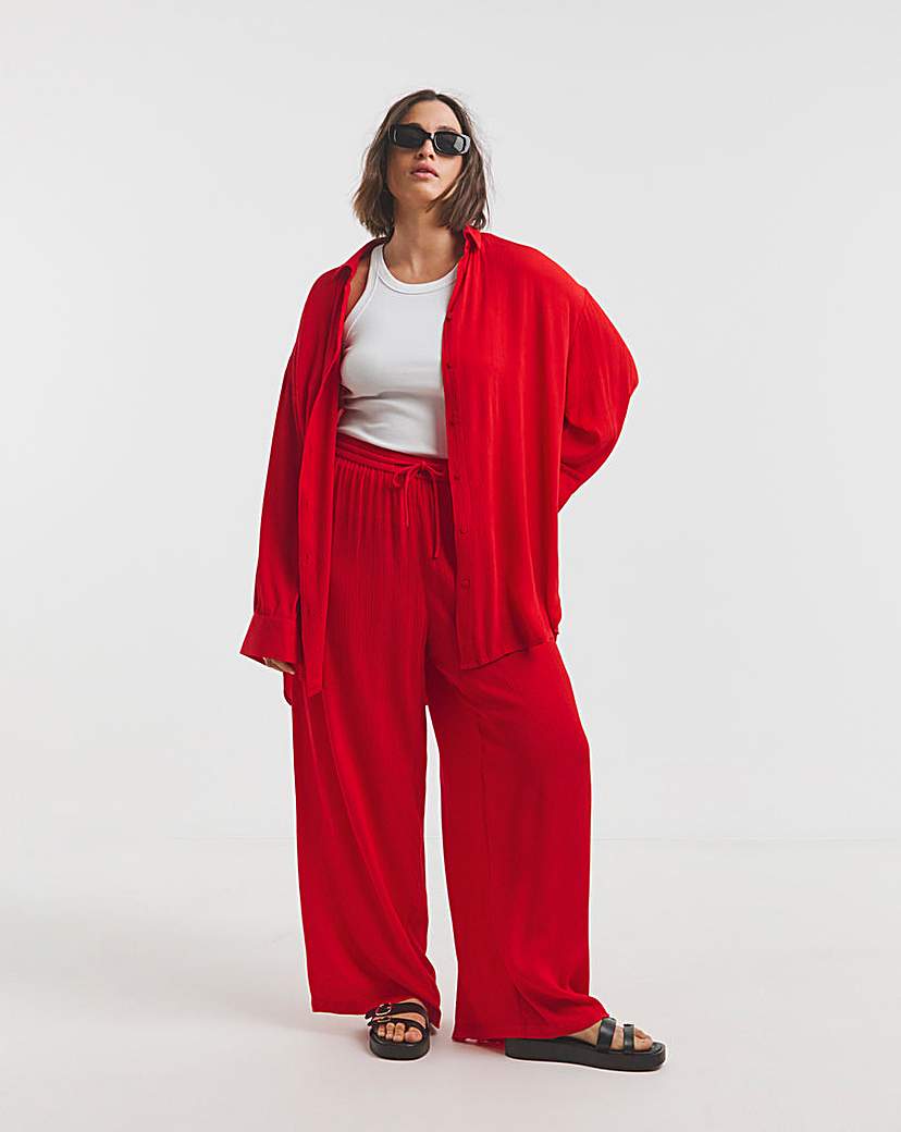Scarlet Crinkle Shirt