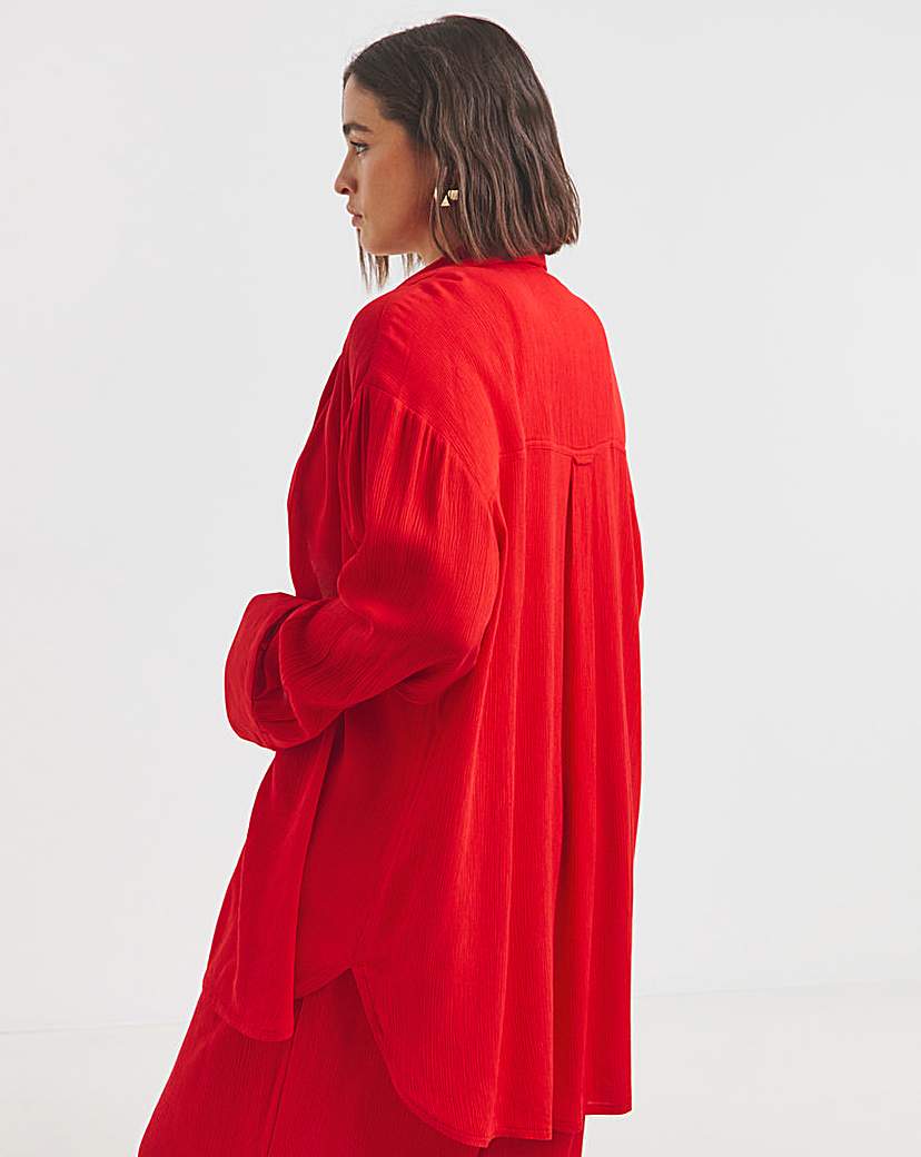 Scarlet Crinkle Shirt