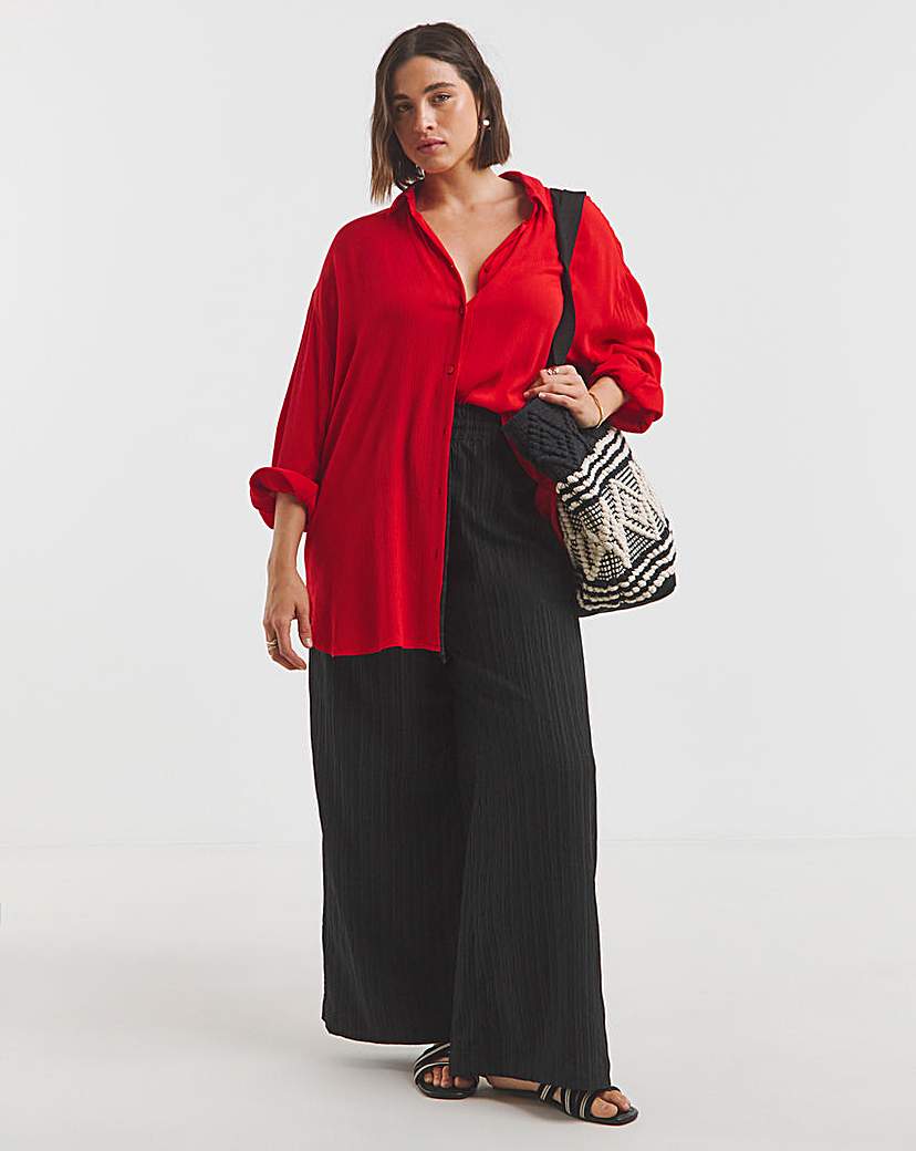 Scarlet Crinkle Shirt