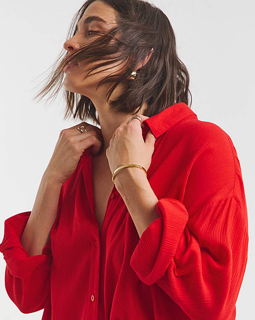 Scarlet Crinkle Shirt