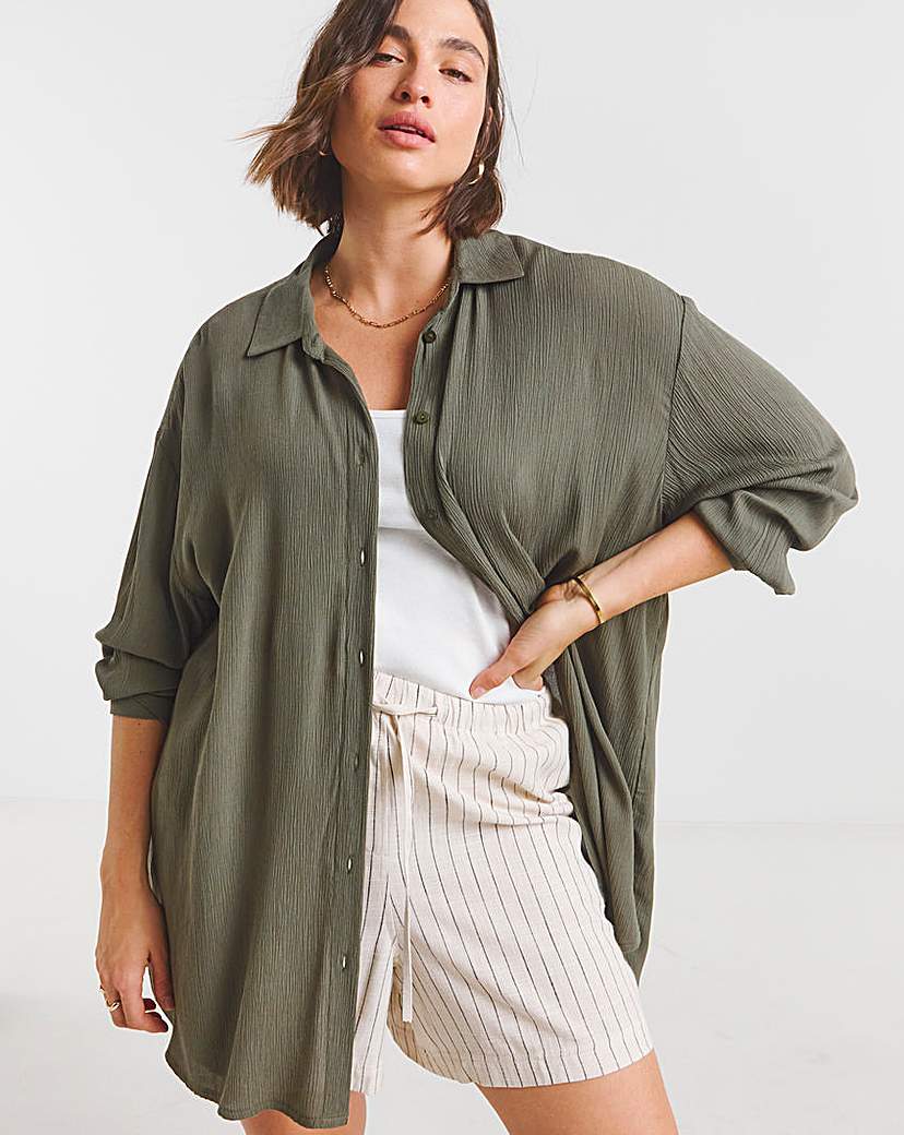 Khaki Crinkle Shirt