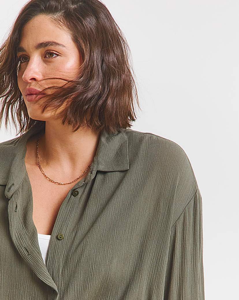 Khaki Crinkle Shirt