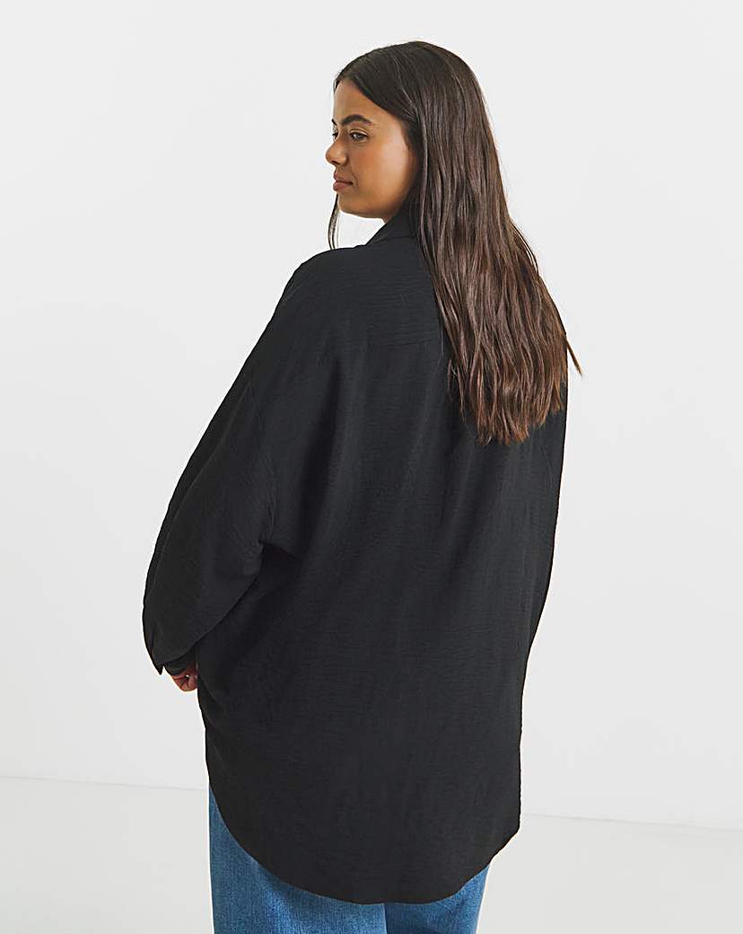 Simply Be Bow Button Detail Shirt