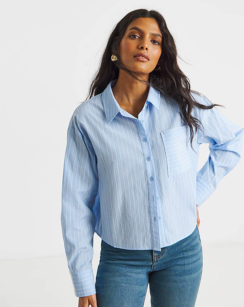 New In - Blue Stripe Boxy Shirt