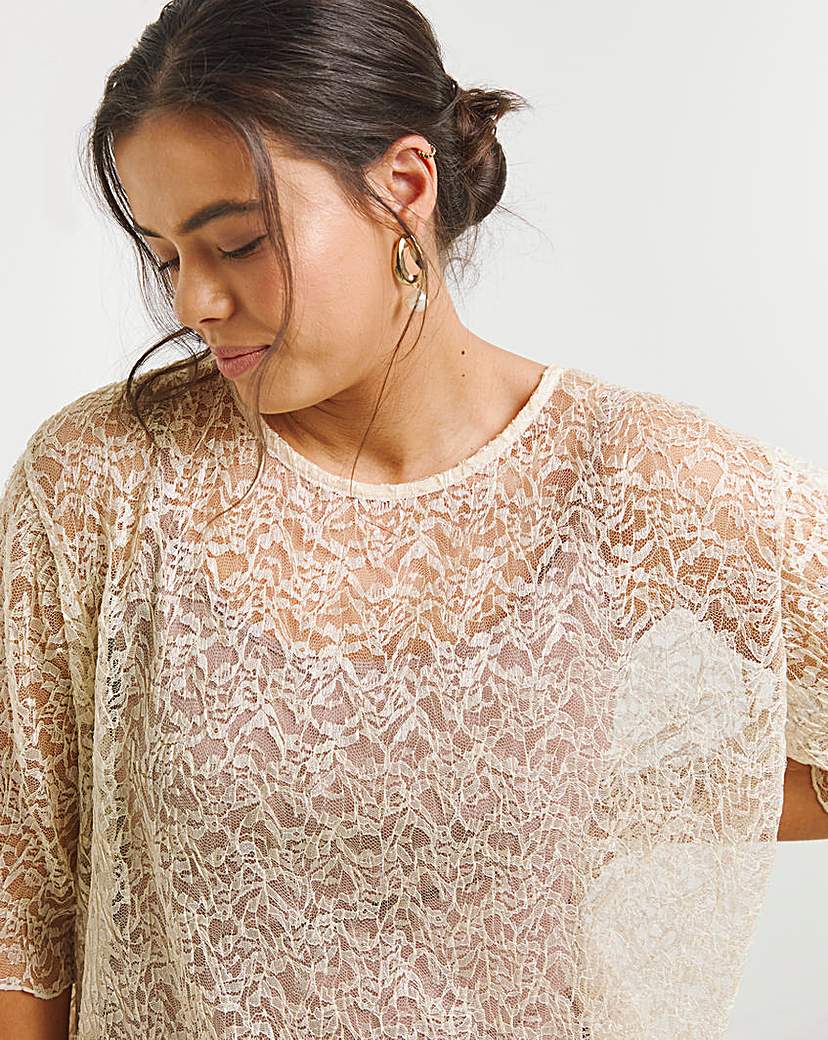 Lace Boxy Top