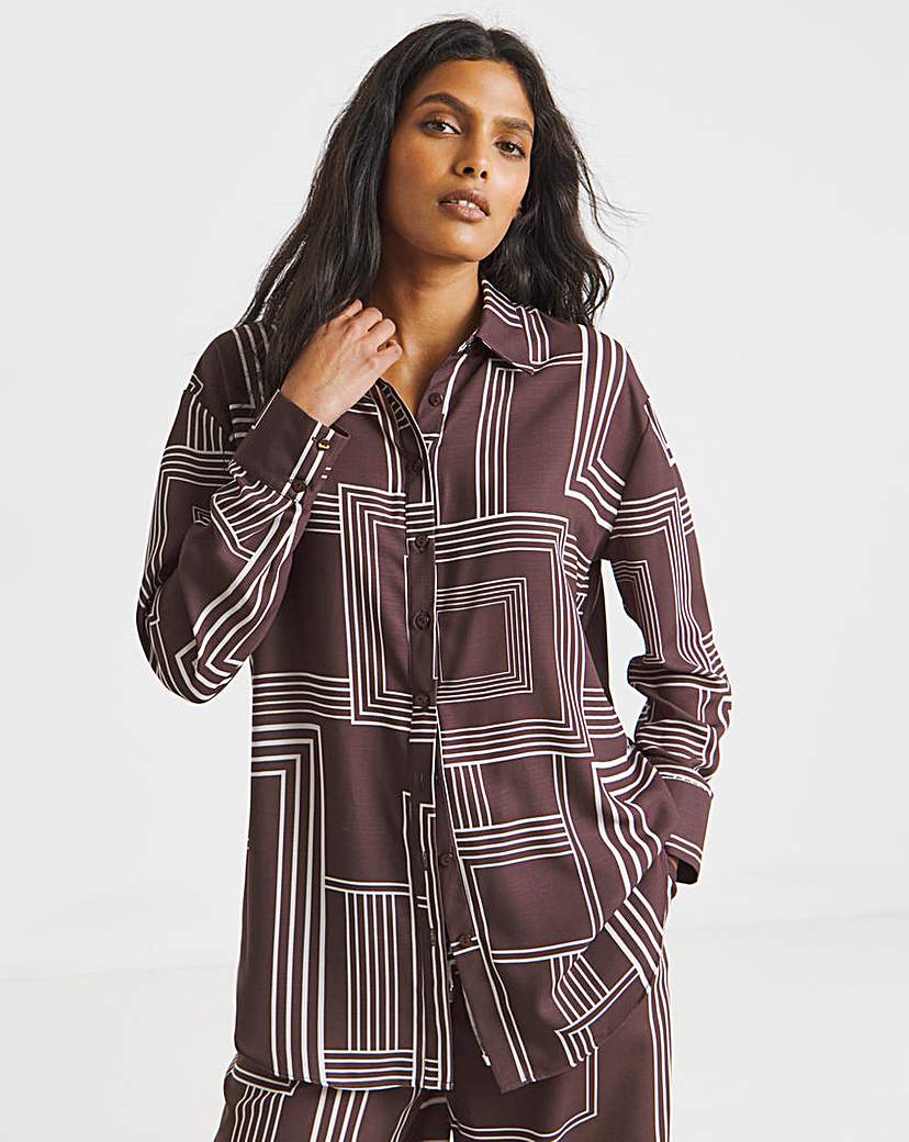 New In - Printed Oversized Shirt