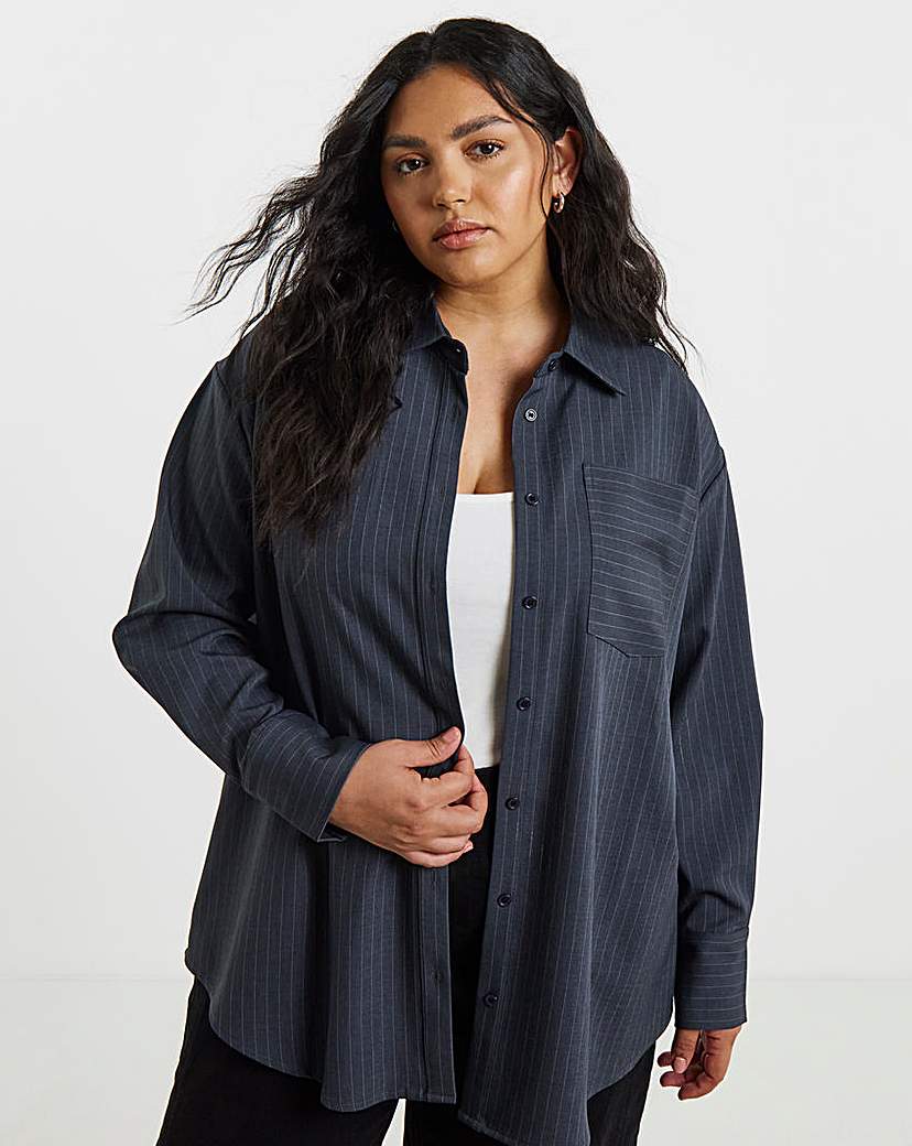 New In - Oversized Pinstripe Shirt