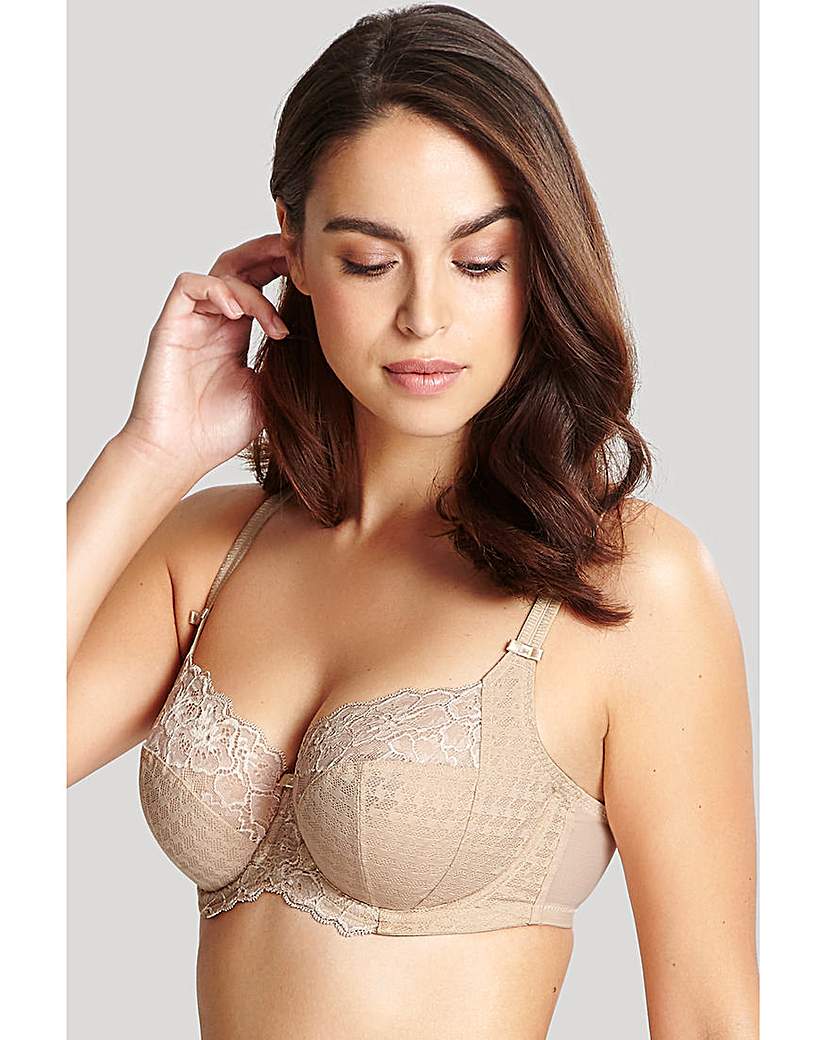 Playtex Flower Lace Full Cup Bra Nude