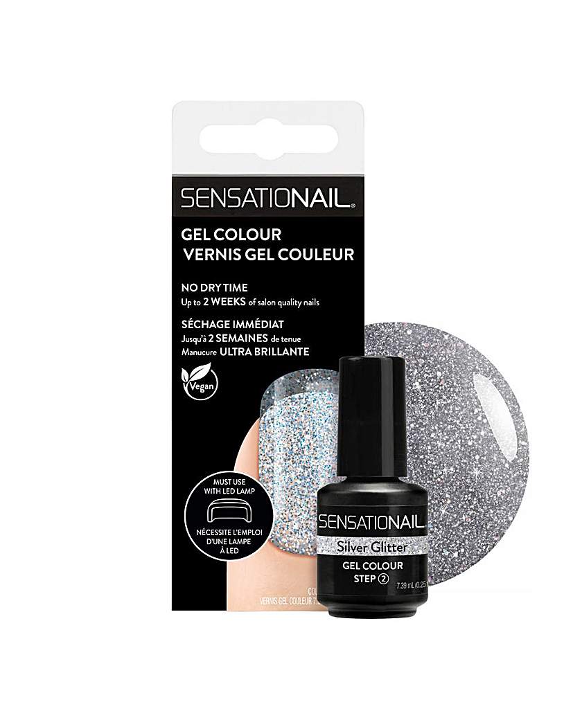 SensatioNail Gel Polish - Silver Glitter