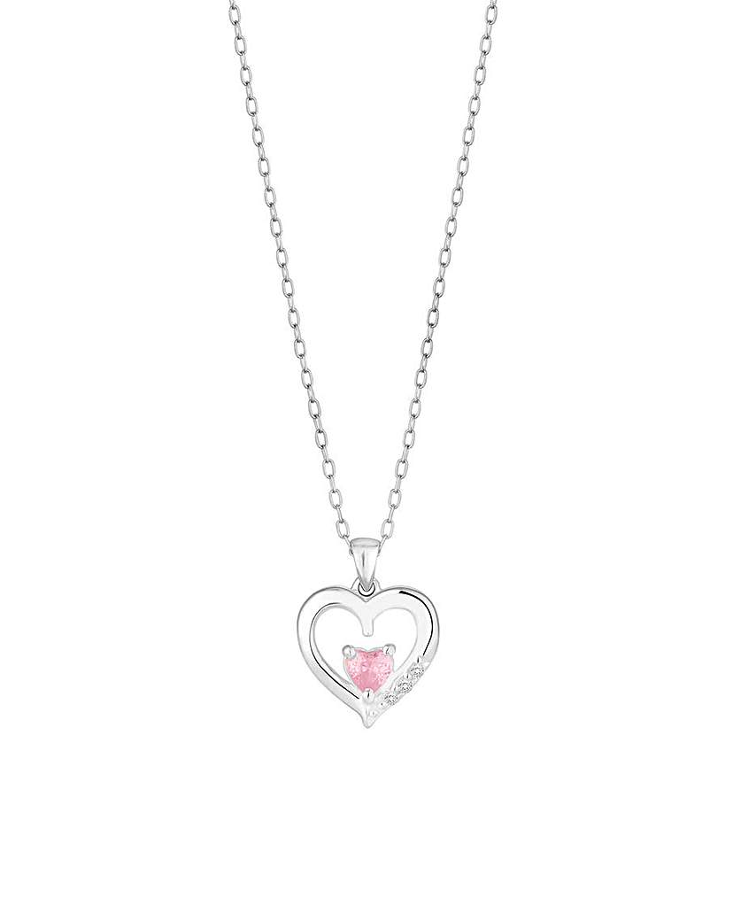 Simply Silver Recyc Heart Necklace