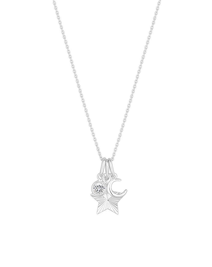 Simply Silver Charm Pendant Necklace