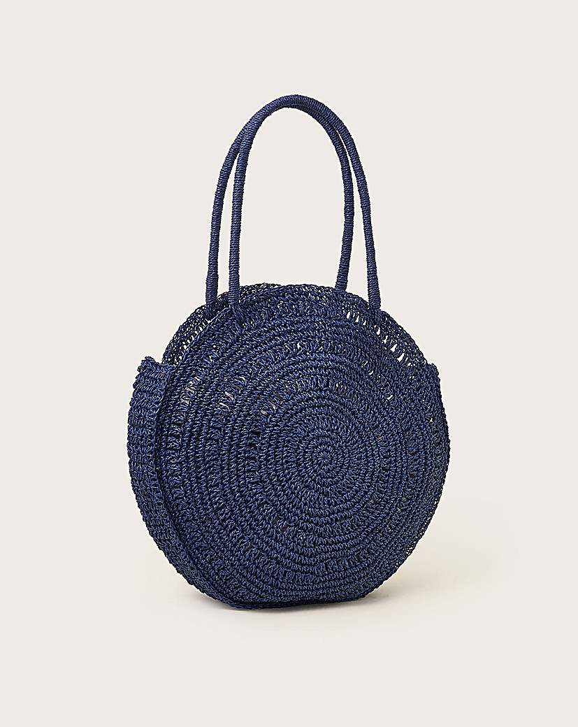 Monsoon Round Raffia Bag