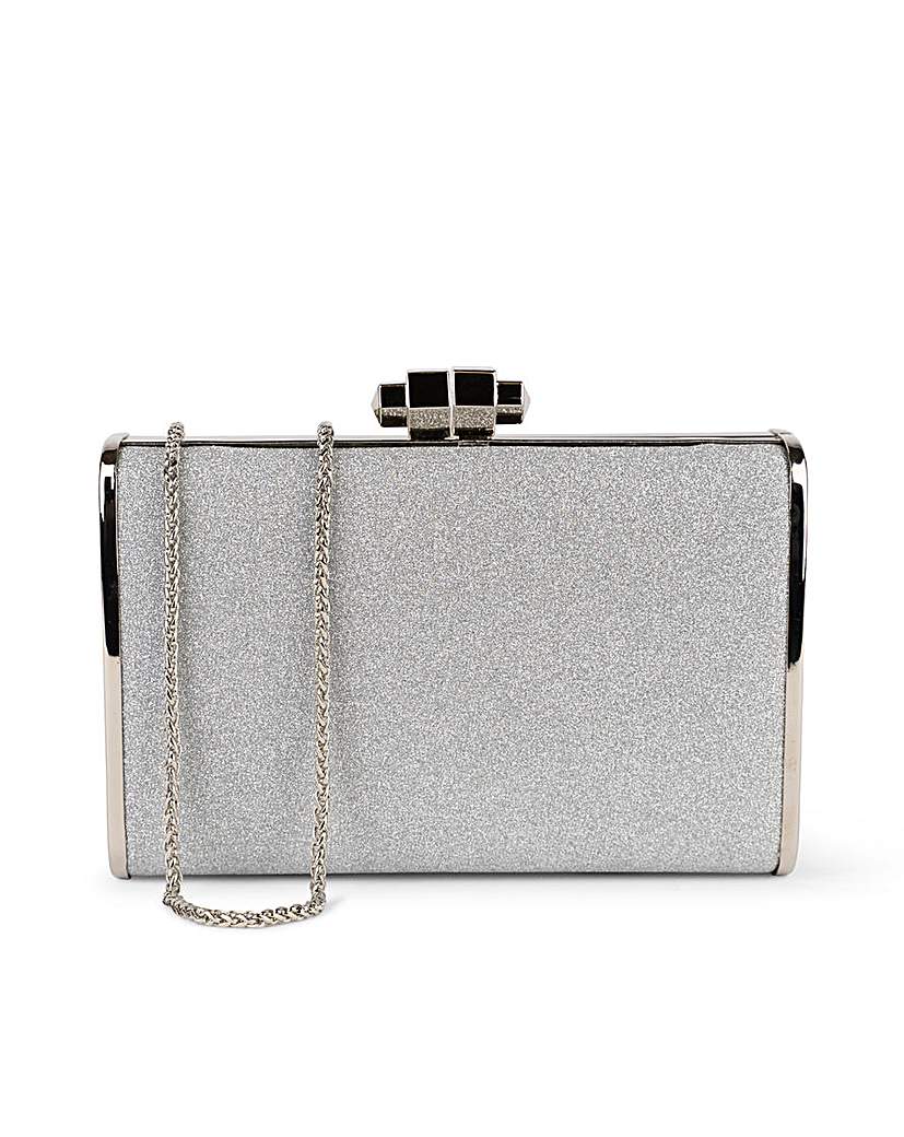 Paradox London Devica Box Clutch - Silver