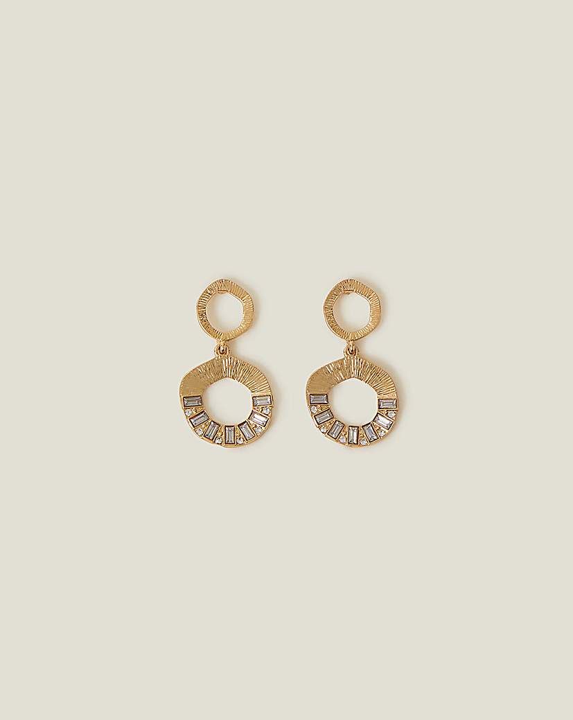 Accessorize Textured Circle Earrings