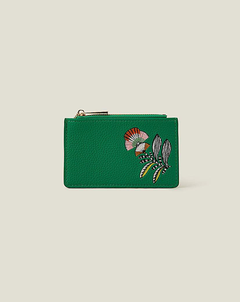Accessorize Embroidered Card Holder