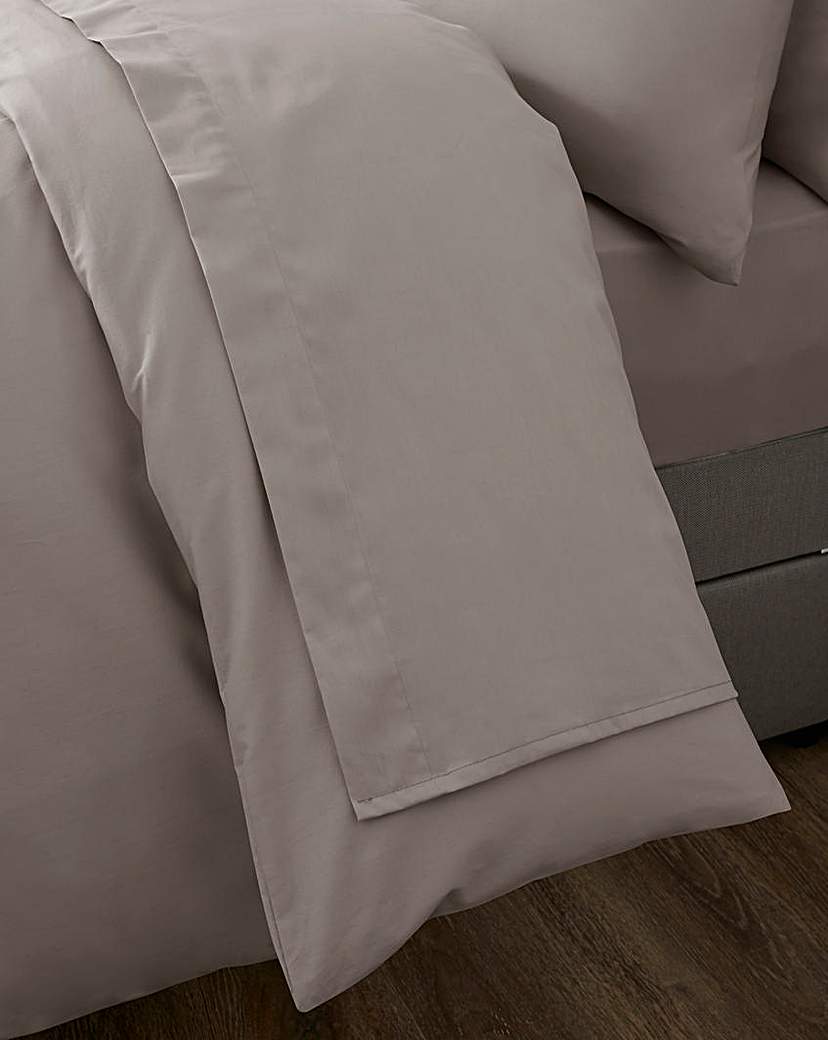 Pure Cotton 200 Thread Count Flat Sheet - Mink