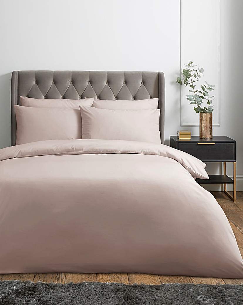 Cotton 200 Thread Count Duvet Cover - Dusky Pink