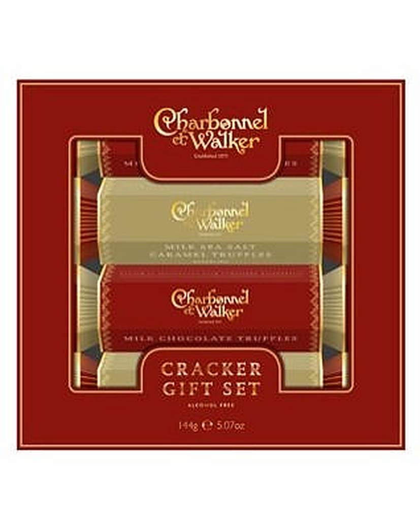 Charbonnel & Walker Cracker Gift Set: 2 x Milk & 2 x Milk Salt Caramel Truffle