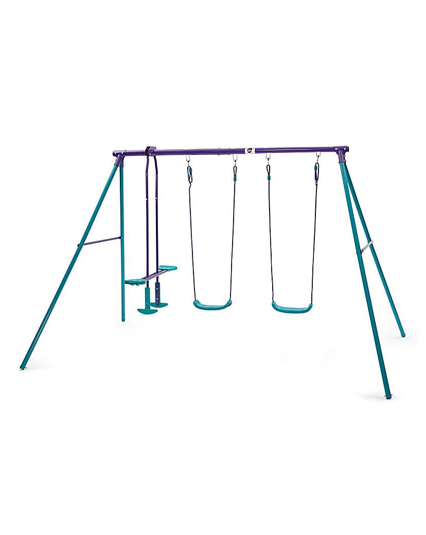 Plum Jupiter Double Swing Set
