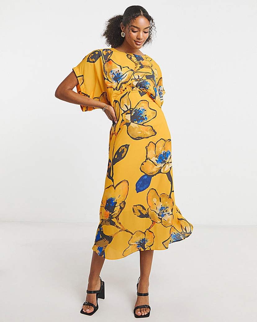 Joanna Hope Drape Sleeve Dress