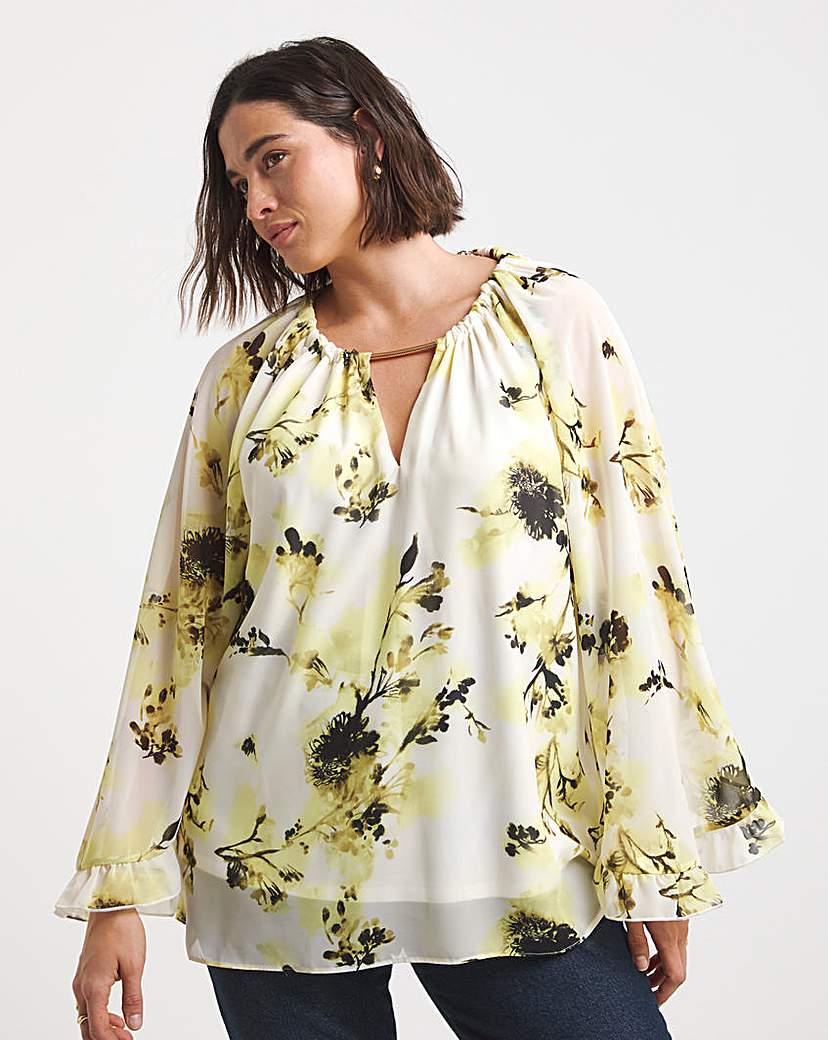 Joanna Hope Blouse With Neck Detail