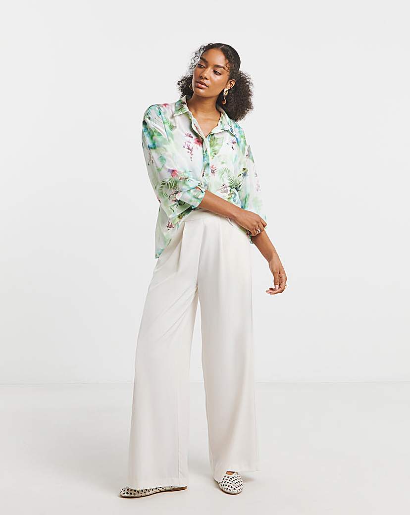 Joanna Hope Printed Chiffon Shirt