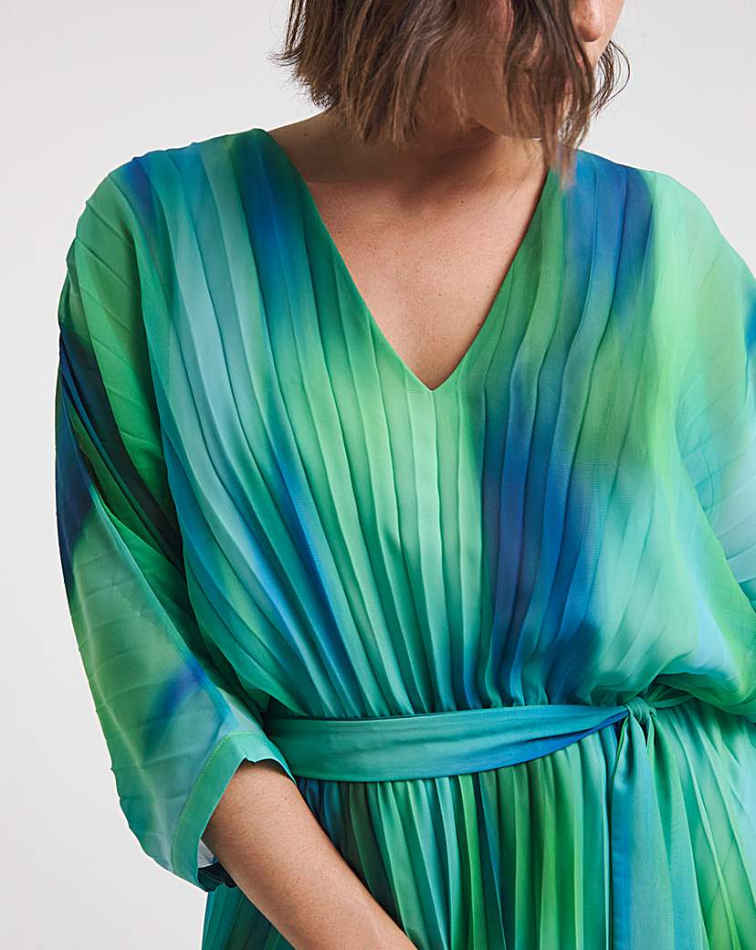 Joanna Hope Ombre Pleated Dress