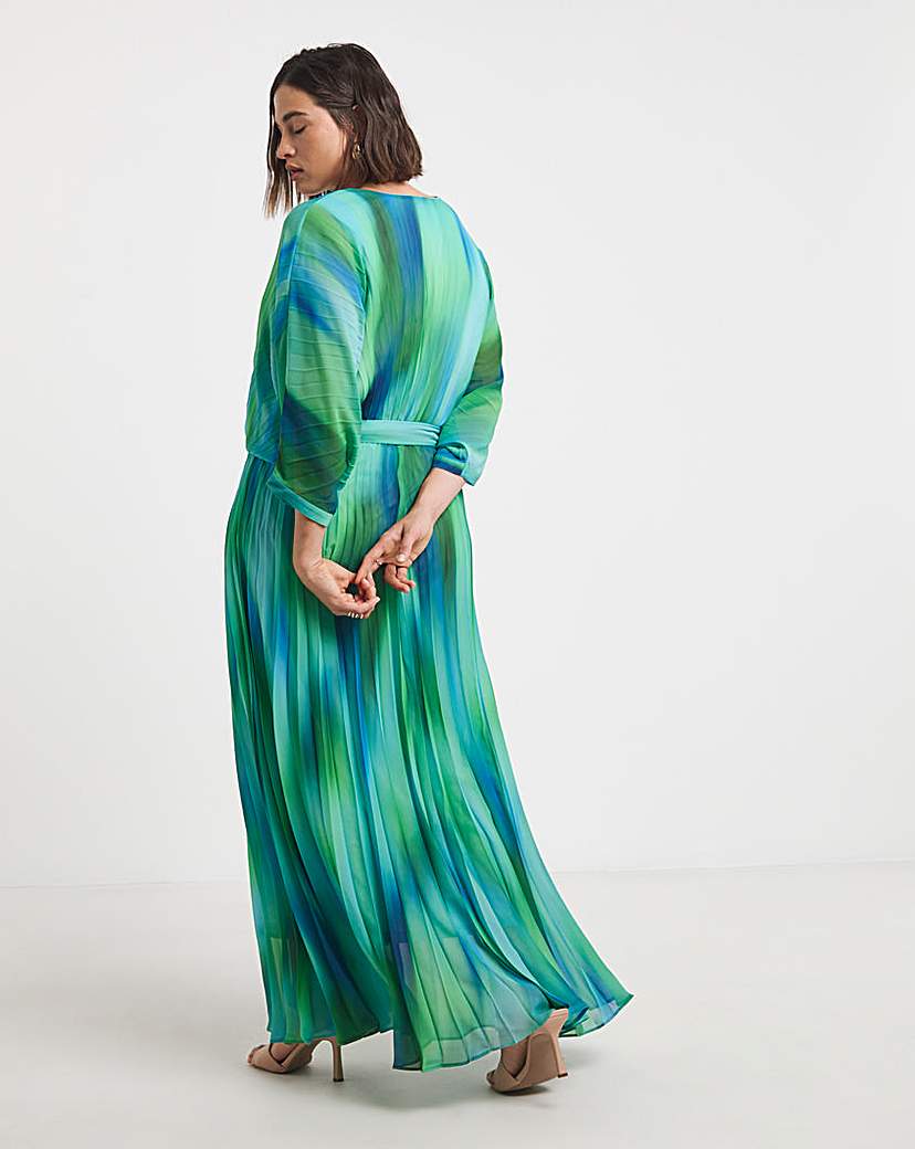 Joanna Hope Ombre Pleated Dress