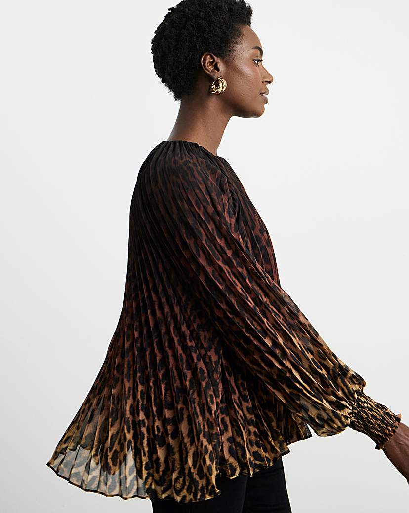New In - Joanna Hope Pleated Chiffon Blouse
