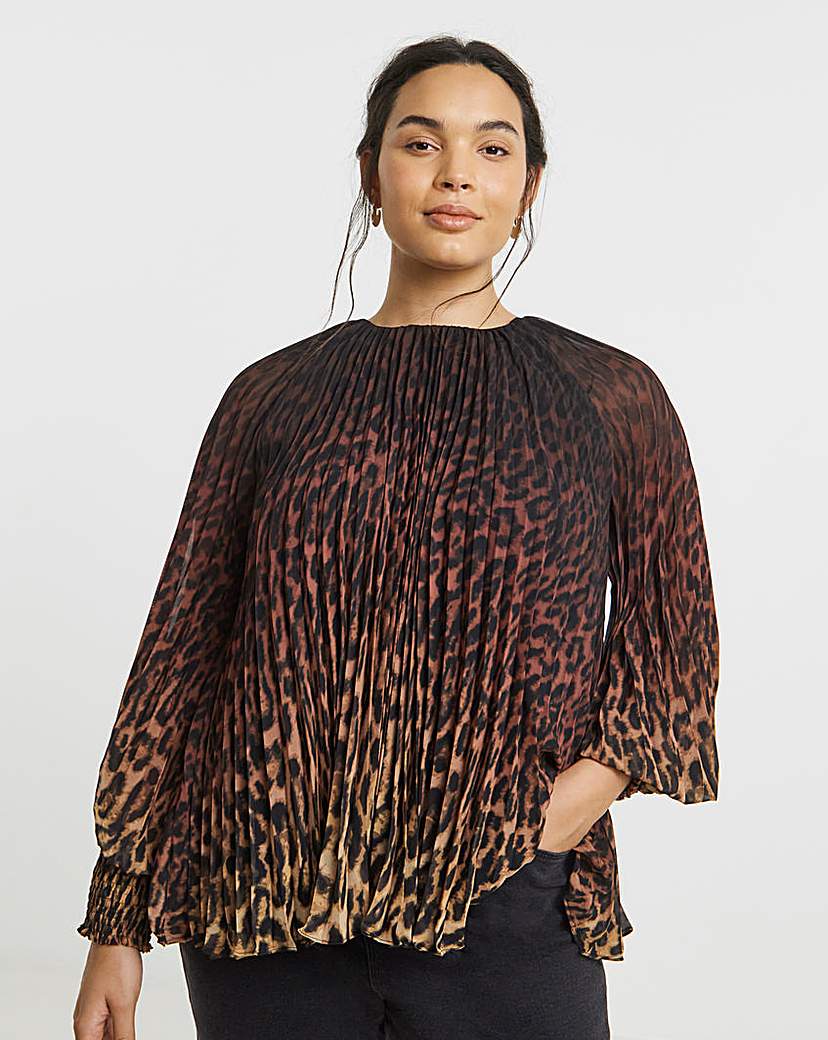 New In - Joanna Hope Pleated Chiffon Blouse