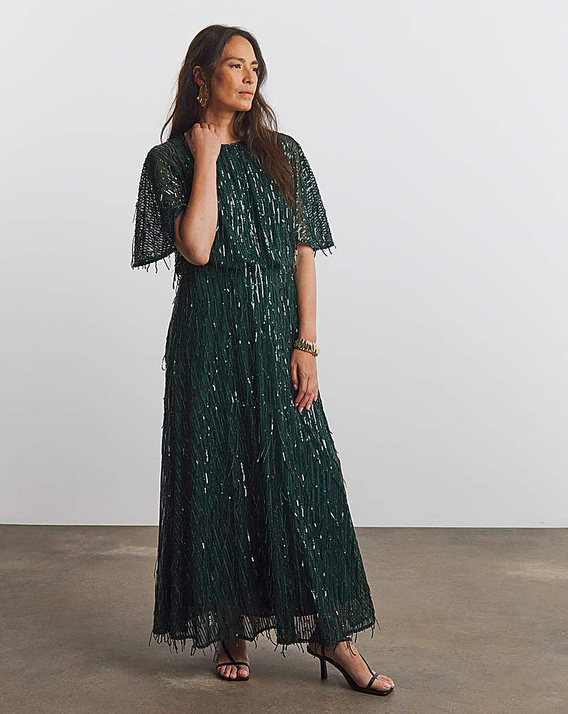 New In - Joanna Hope Sequin Tassle Dress