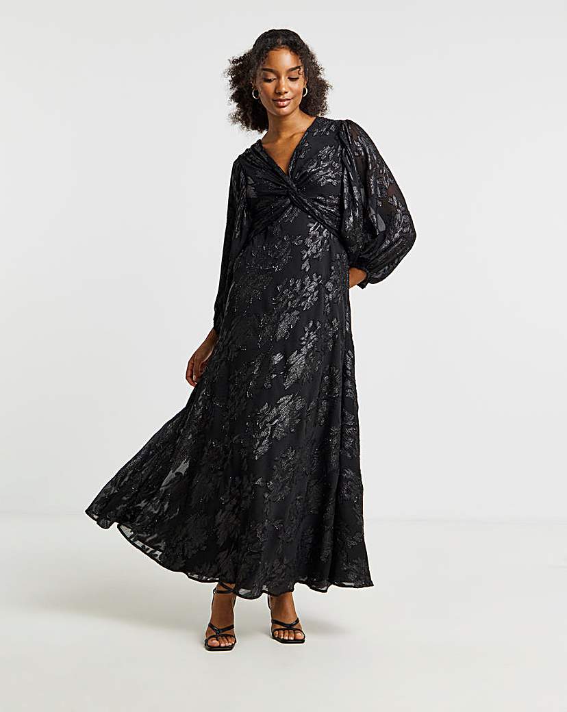 New In - Joanna Hope Black Lurex Dress