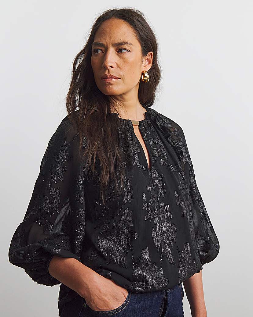 New In - Joanna Hope Lurex Blouse