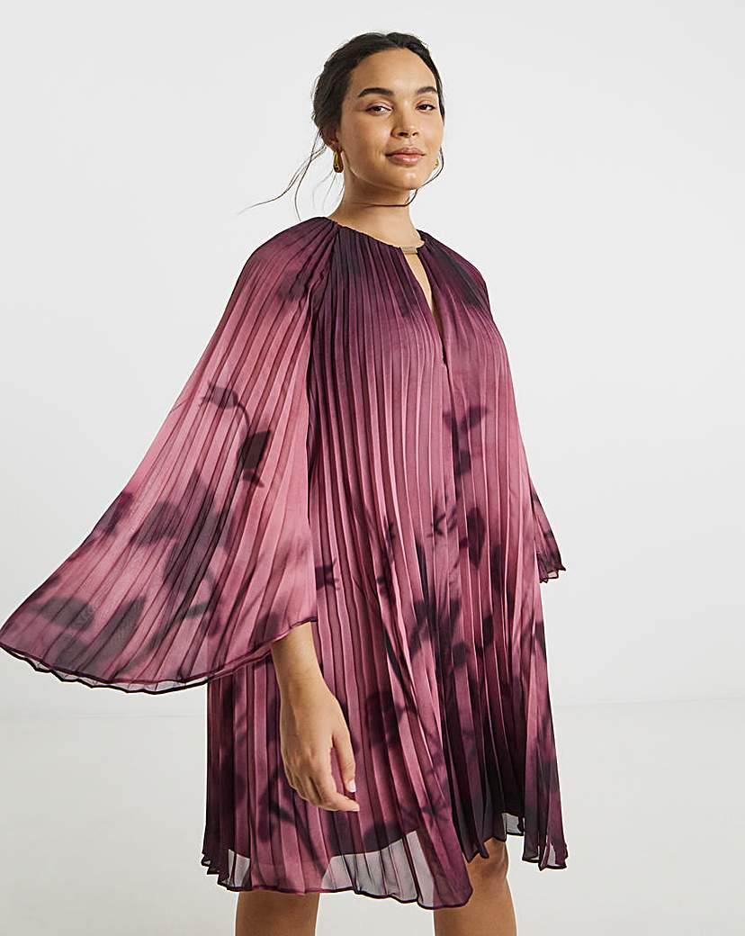 New In - Joanna Hope Floral Pleated Shift Dress