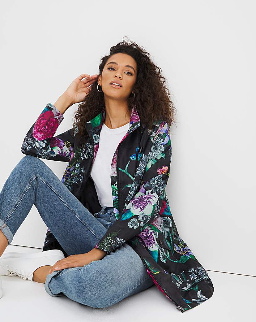 joe browns floral parka coat