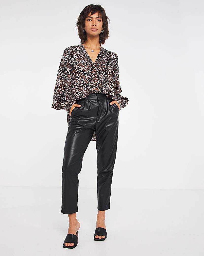 Selected Femme V-Neck Print Blouse