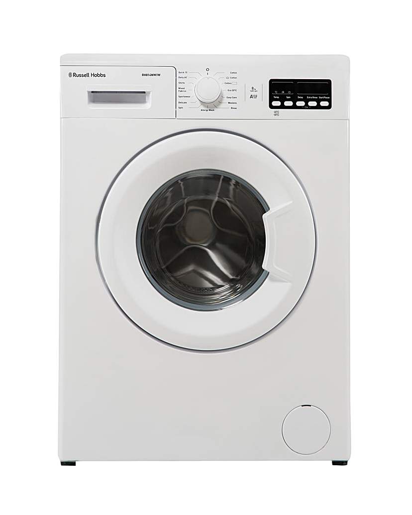 Russell Hobbs White 8kg Washing Machine