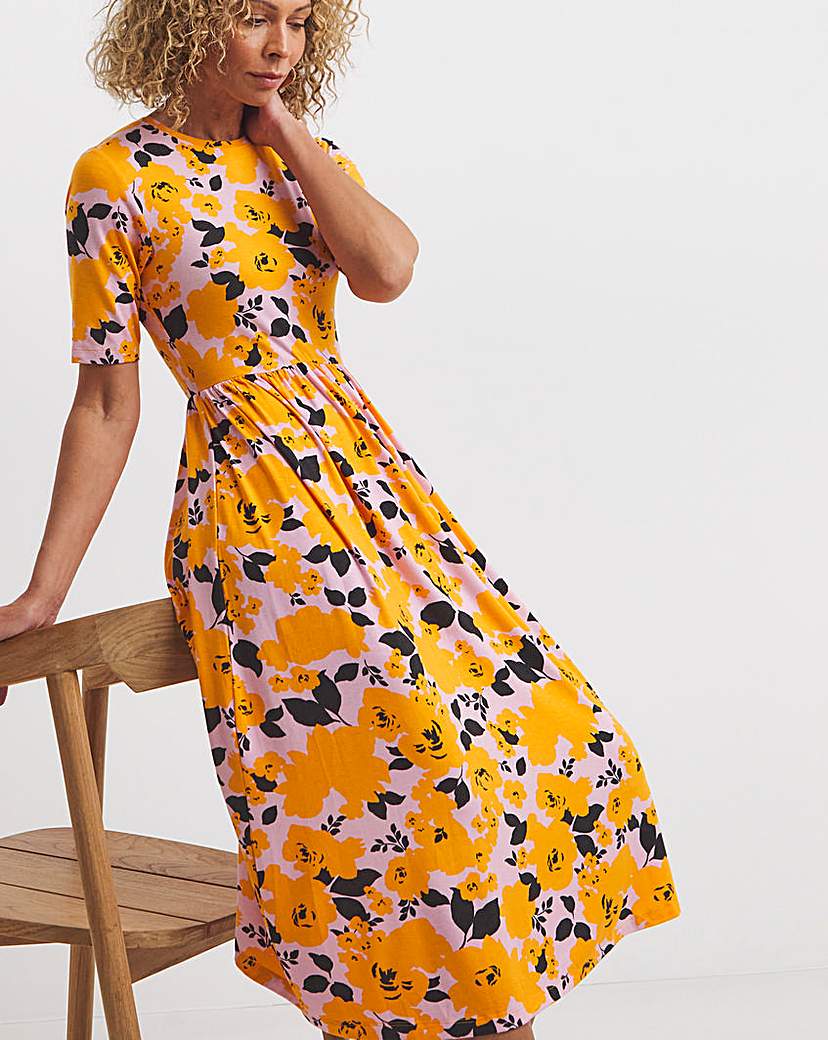 Selected Femme Floral Print Jersey Dress