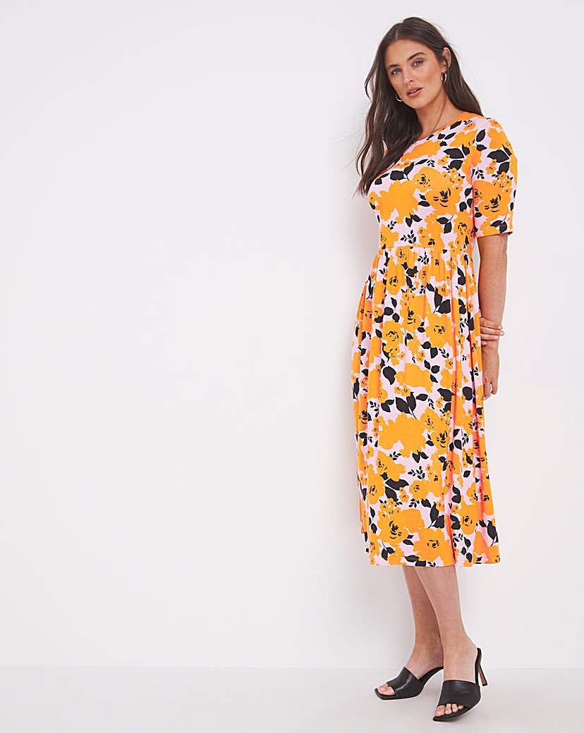 Selected Femme Floral Print Jersey Dress