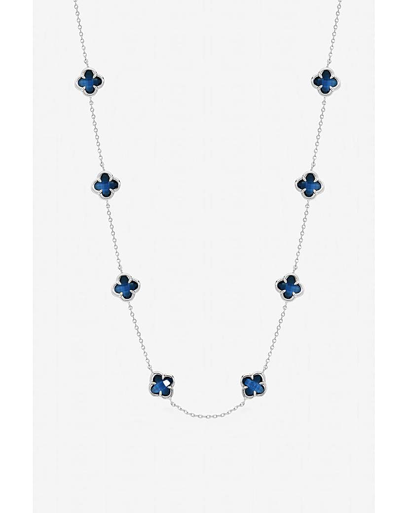 Sapphire Clover Necklace